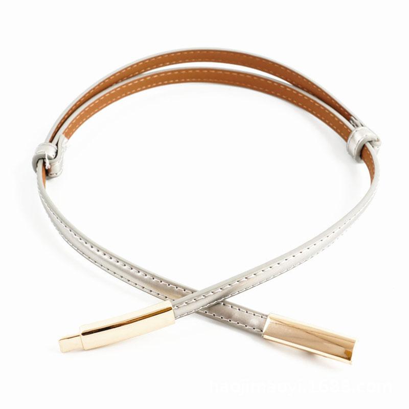 Elastic Adjustable Dress Ladies Waist Belt Slim Women Belt Buckle Skinny Female Belt