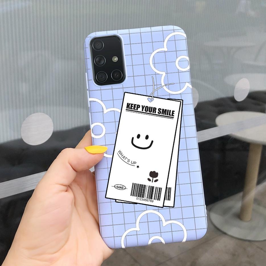 For Samsung Galaxy A31 A41 A51 A71 Case Cute Art Painted Back Cover Soft TPU Phone Case For Samsung A315 A415 A515 A715 F Bumper