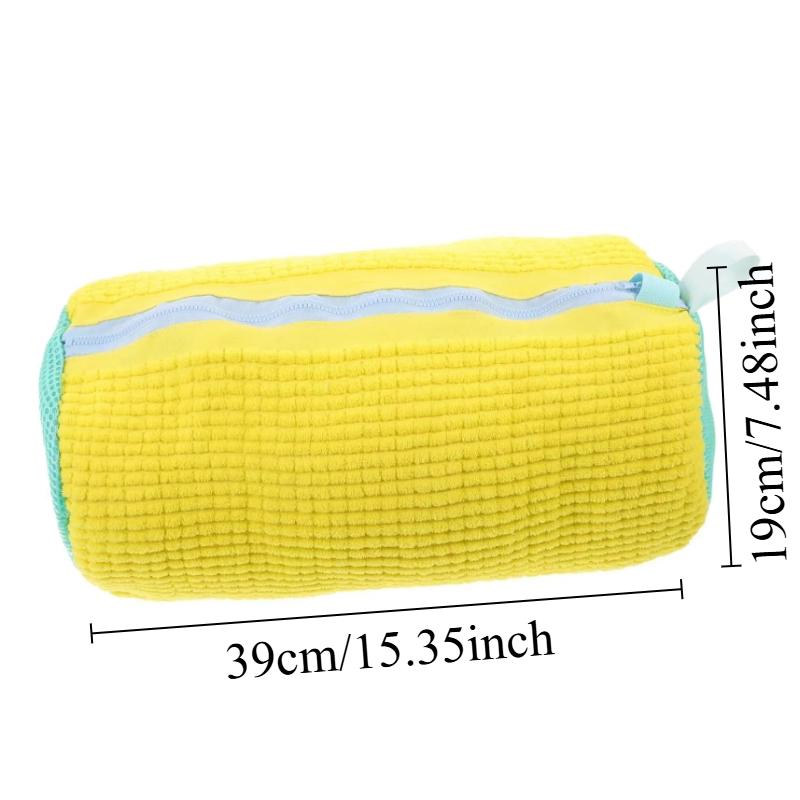 

1pc Shoe Washing Machine Bag Durable All Shoe Types Yellow Blue Zipper Sneakers Casual Shoes Laundry Wash Bag