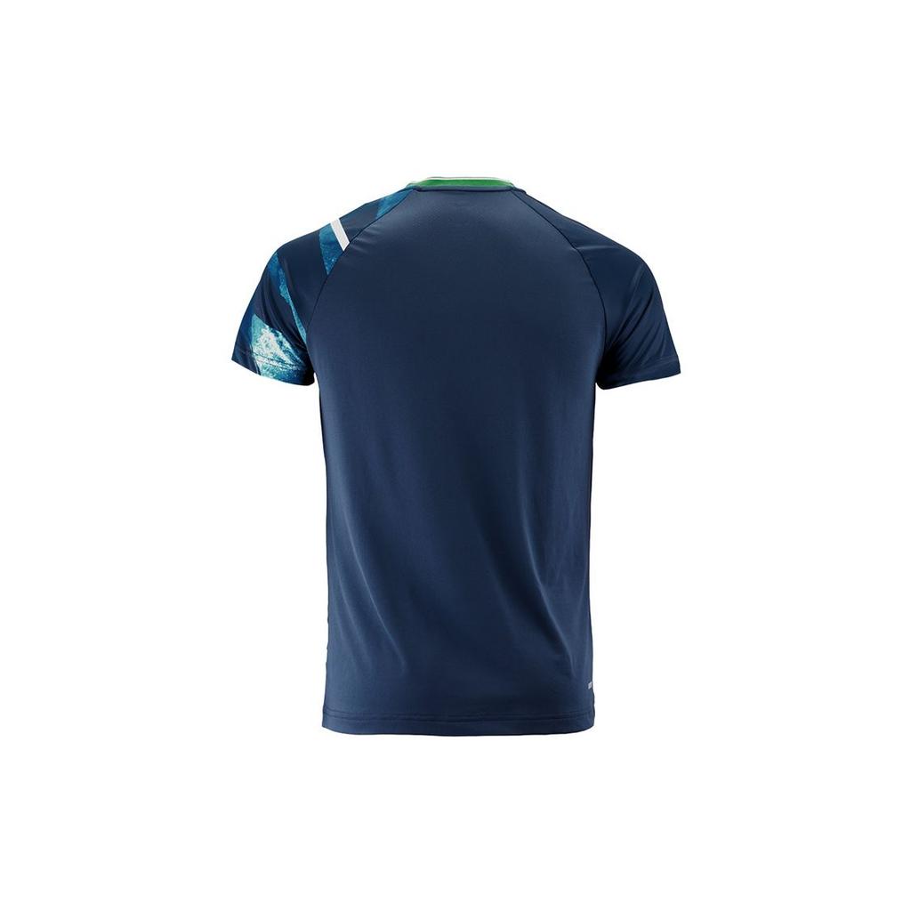 Li Ning Badminton Series Quick-Dry Cool Competition Sports Short Sleeve T-Shirt Men Tops Royal-Blue AAYR193-1