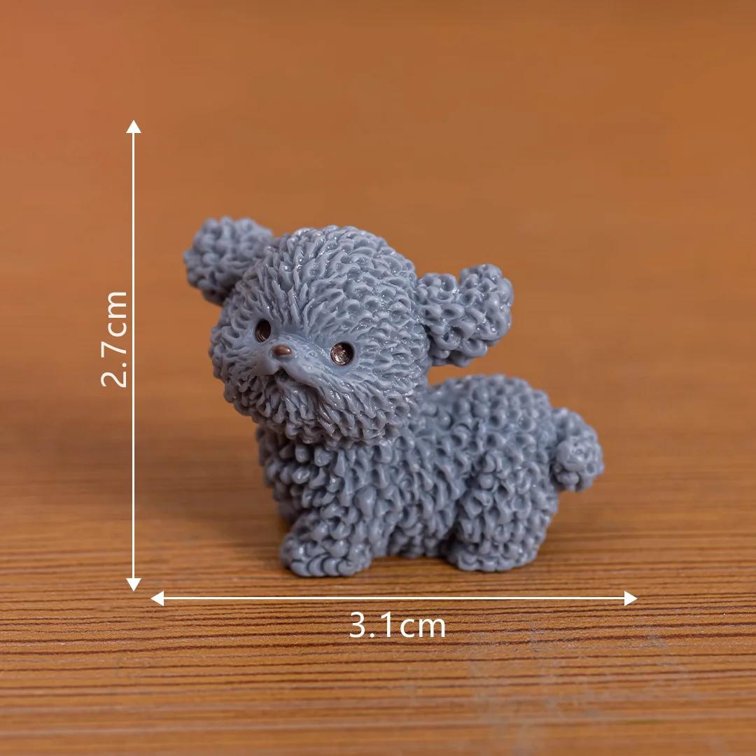 

Figurines Miniatures Cute Puppy Dog Micro Landscape Ornaments for Home Decorations Room Decor DIY Desktop Car Accessories