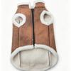 Cotton Material Dog Sleeveless Jacket Solid-Colour Small Dog Coat Cotton Dog Vest  Indoor Wear