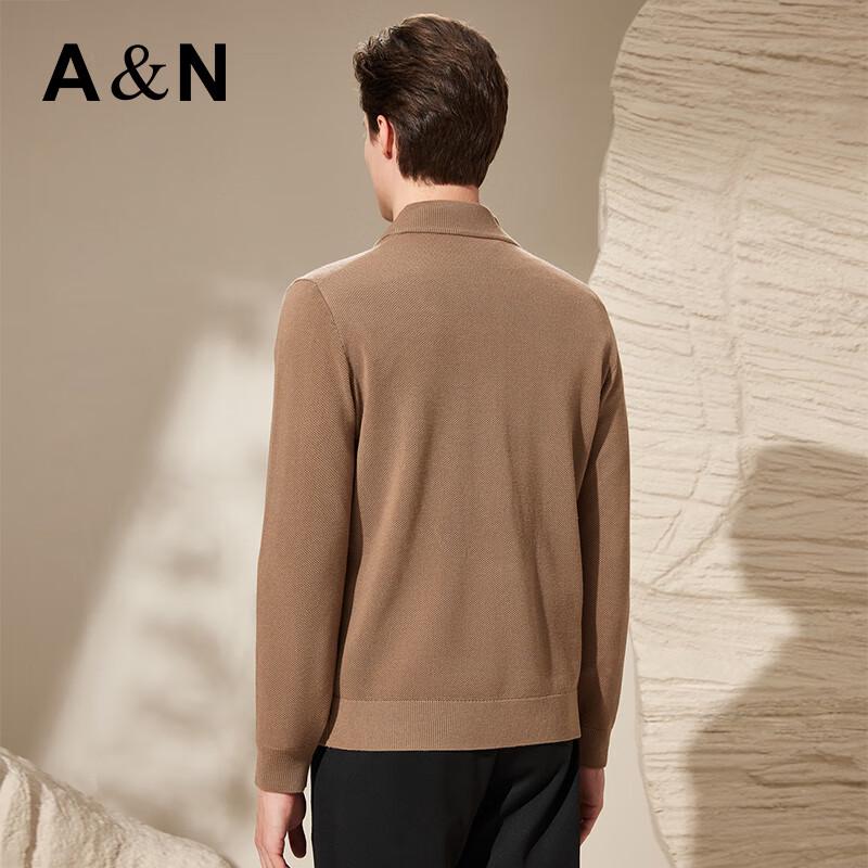 Men's Fine Wool Blend Half-Zip Knit Sweater