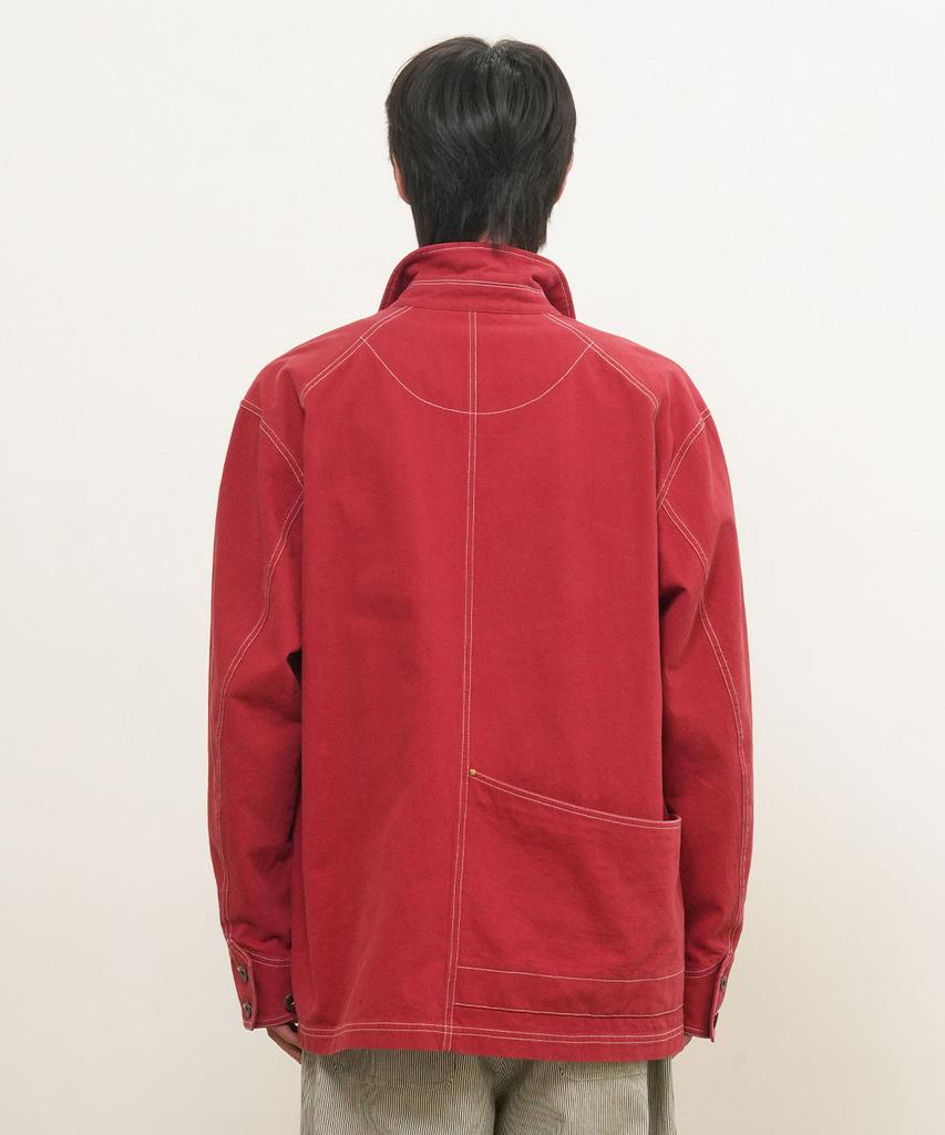 Generalidea Man Washed Railroad Work Jacket [Red] / Gf1Mjk007