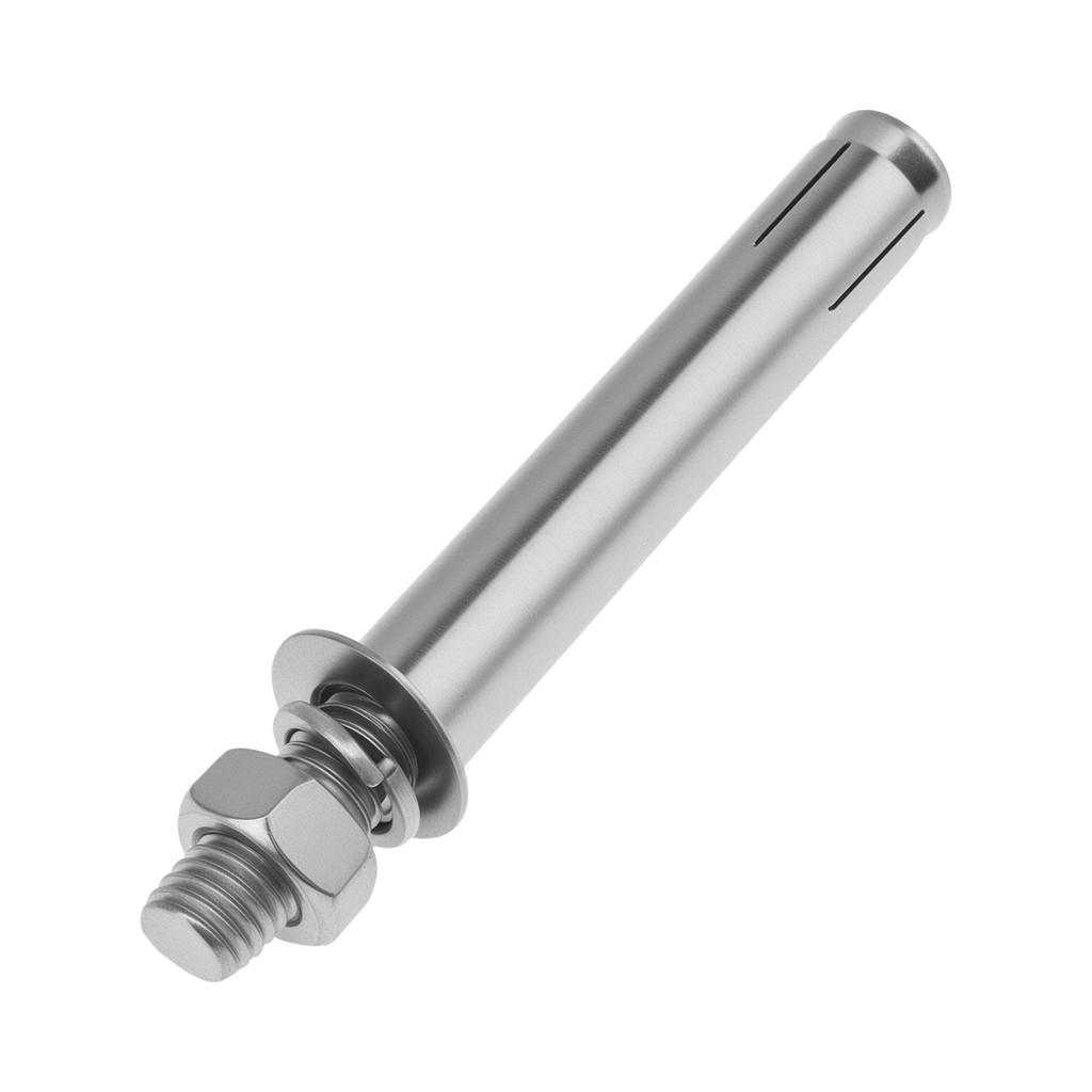 7 Stück M12x120mm 304 Edelstahl Schwerlast-Expansionsbolzen - Sechskopf Betonanker-Set für Wand/Mauerwerk, Korrosionsbeständig Außen