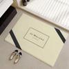 Fashion Logo Plush Rug Non-Slip Thick Flannel Mat Living Room Bedroom Home Floor Door Decor