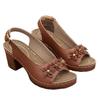Fashion Shoes Luxury Sandals Large Size 2025 Summer Women's Heels Buckle Suit Female Beige Open Toe Fashion Big New Girls Comfort Low Hi