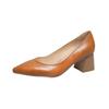 Women's shoes new autumn pointed toe foot shoes women's thick heel light mouth sexy high heels professional shoes