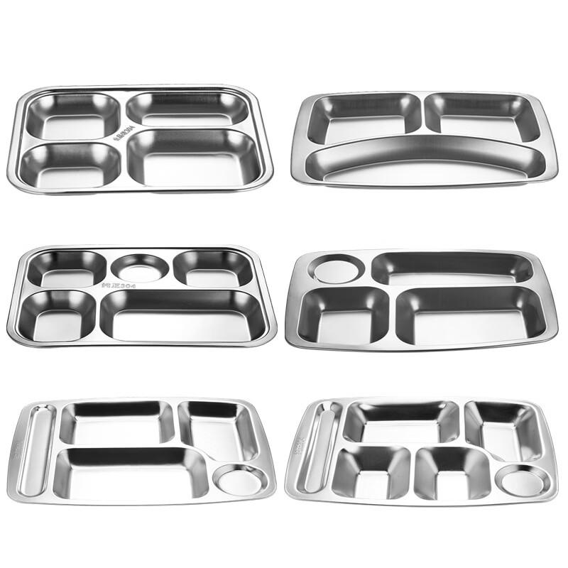 OEING Stainless Steel Compartmented Lunch Tray