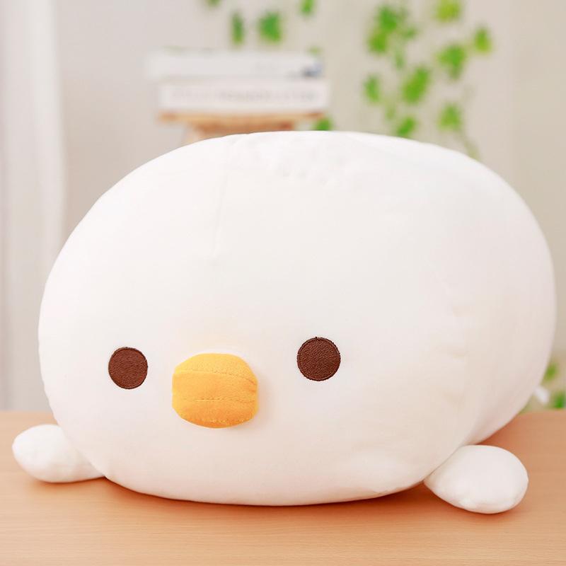 

Japanese 40cm Chicken Pillow Doll Soft Plush Kids Stuffed Toy Cute Toys Gift 25cm белый
