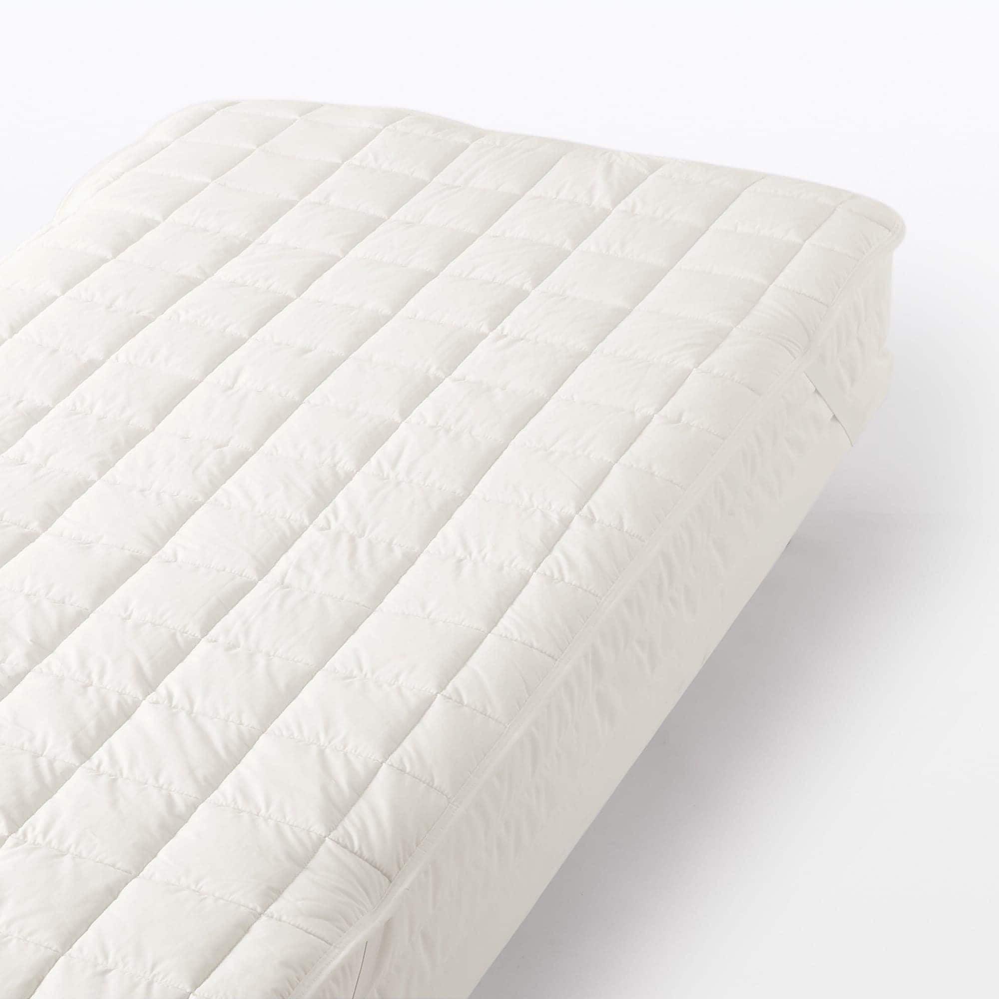 

MUJI Наматрасник из смесовой шерсти с резинкой, Маленький, 100 x 200 см, 84665721