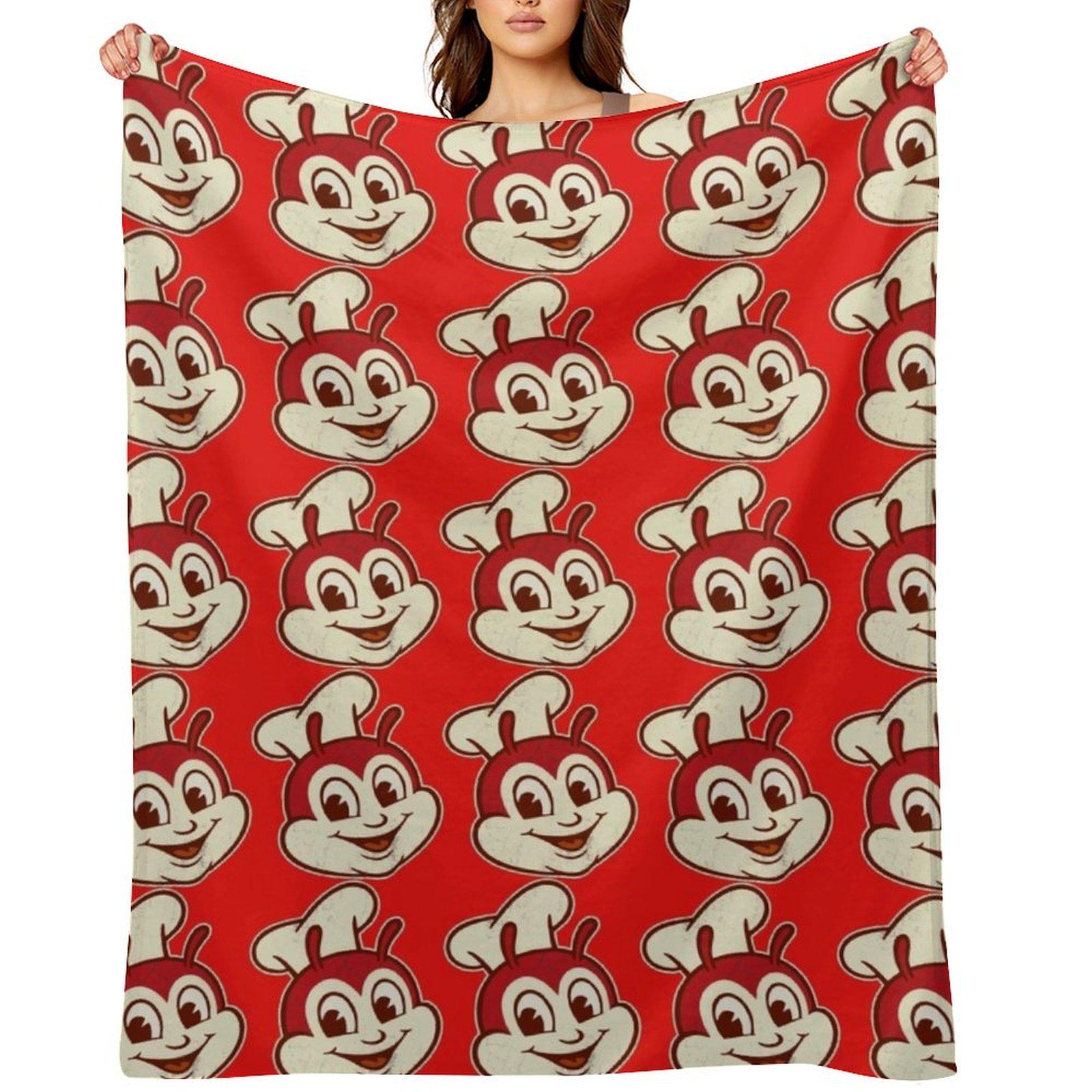 Jollibee Fast Food Throw Blanket Furrys manga Summer Travel Blankets 30x40in