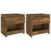 Day and Night - Day and Night Nightstands 2 Pcs Oak Plywood 40x30x39 Cm