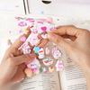 3D Bunny Cat Squishy Stickers Diy Scrapbook Water Bottle Decals Cute Stress Ease Peach Stickers For Kids Good Gift
