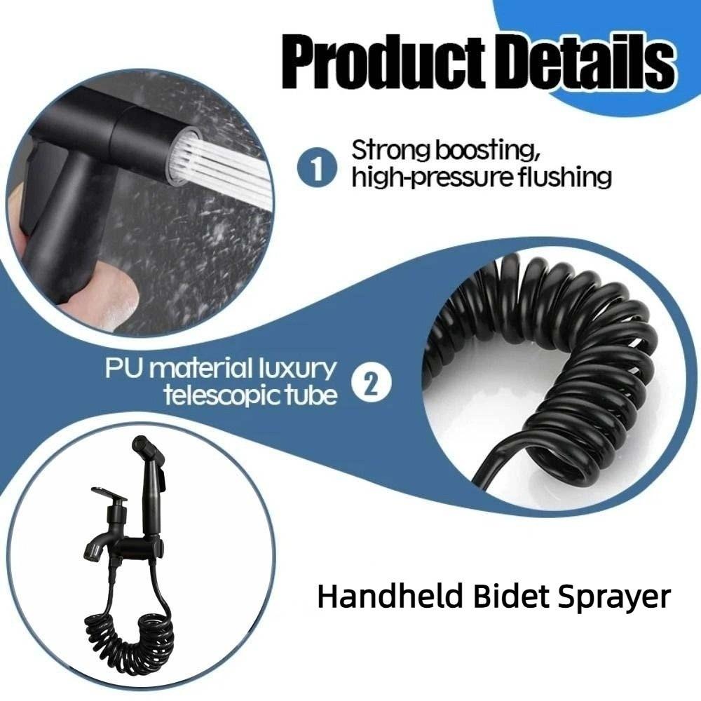 304 Stainless Steel Handheld Bidet Sprayer Adjustable Baby Diaper Cleaner  Diaper Cleaning