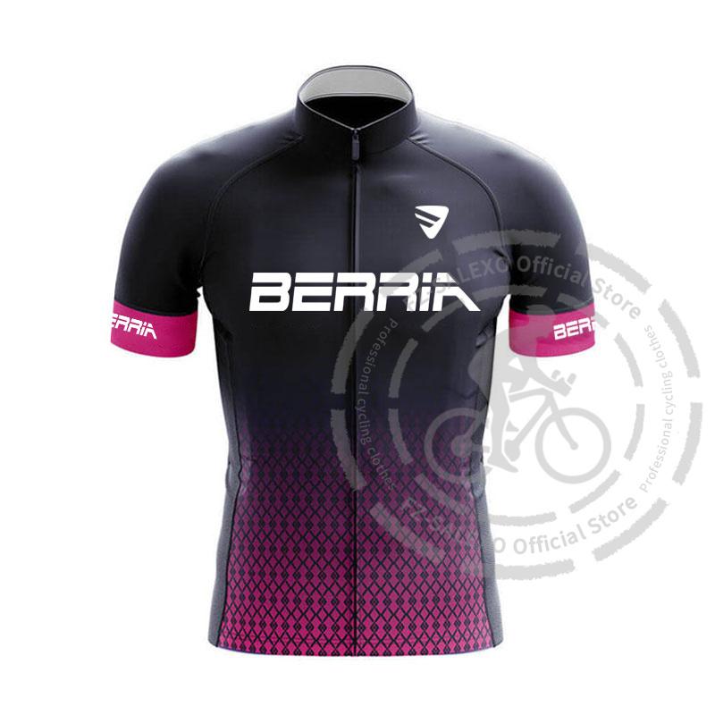 

BERRIA Cycling Jersey Set 2025 Men Summer Short Sleeve Cycling Clothing Road Bike Shirt Suit Quick Drying MTB Bicycle Shorts S
