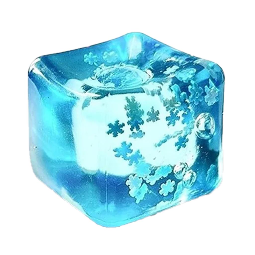 Hot 1-4pcs Snowflake Ice Cube Malt Sugar Squishy Blind Box Stress Relief Slow Rebound Anti-Anxiety Squeeze Toy sale