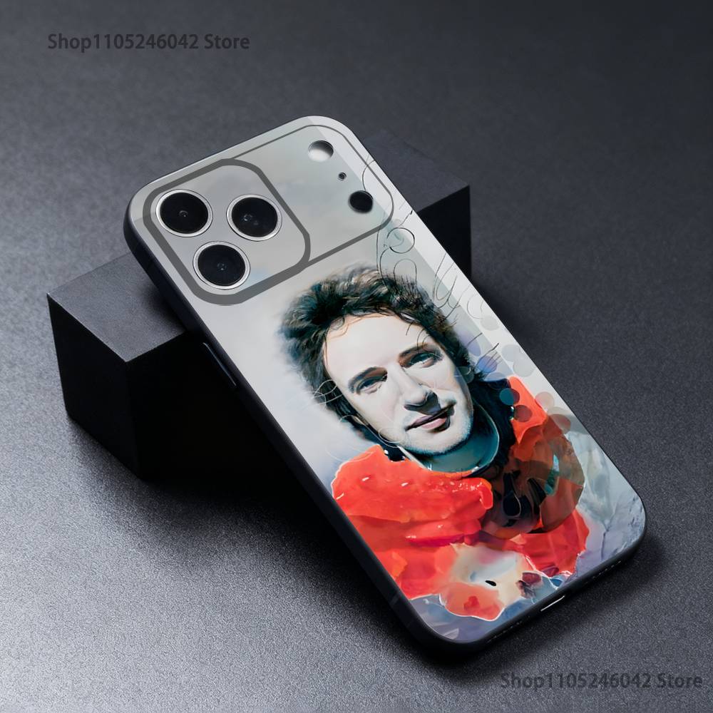 Singer G-Gustavo Cerati Phone Case For iPhone 17,16,15,14,13,12,11,Pro,Max,Plus Black Soft Cover iPhone15