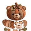 DIY Animal Pumpkin Sewing Kit Woodland Patchwork Craft Set Pre-cut woodland animal pumpkins for relaxing sewing cozy fall decor and heartfelt hand