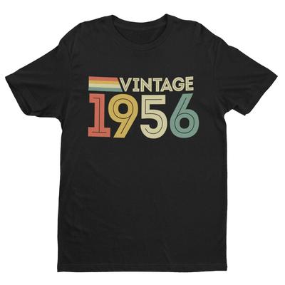 Vintage 1956 T Shirt 70Th Birthday 2026 Retro 70 Years Old Gift Tee Unisex