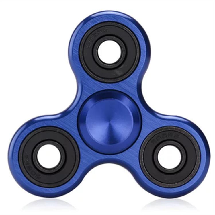 70mm Triangle Finger Aluminum Alloy Metal Spinner No Box R188 Bearing Turn for 3-4 Minutes Child Toys Decompression Toy Spinner