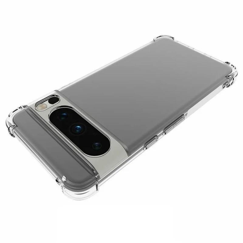 For Google Pixel 8 Pro Clear TPU Case WANLONFENG TM Series 2.0mm Phone Back Cover