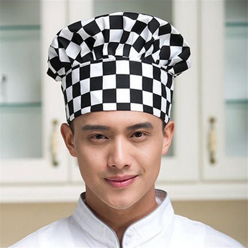 8 Color Chef Hat for Men Kitchen Hotel Supplies Working Pleated Mushroom Cap Adjustable Chefs Uniform Hat Kitchen Tools