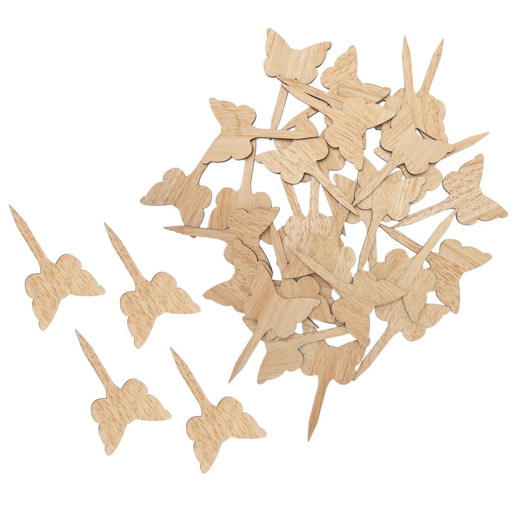 30 STÜCKE Pflanzenetikett Holz Pflanzenetikett Umweltfreundlich Garten Blume Topfpflanze Schild für Gewächshaus