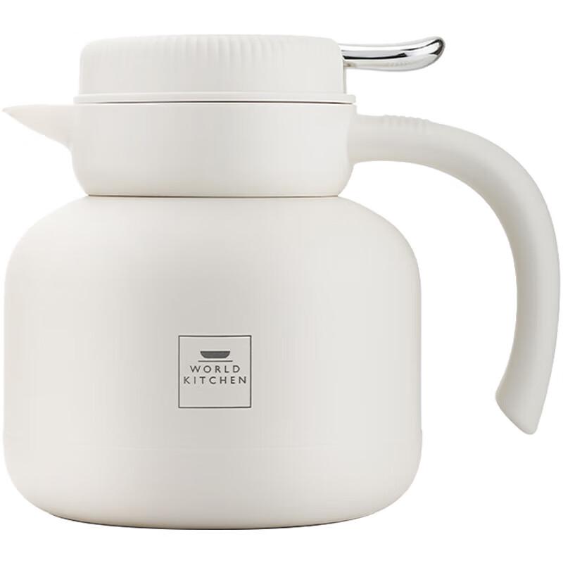WORLD KITCHEN 1000ml Temperature Display Ceramic Teapot