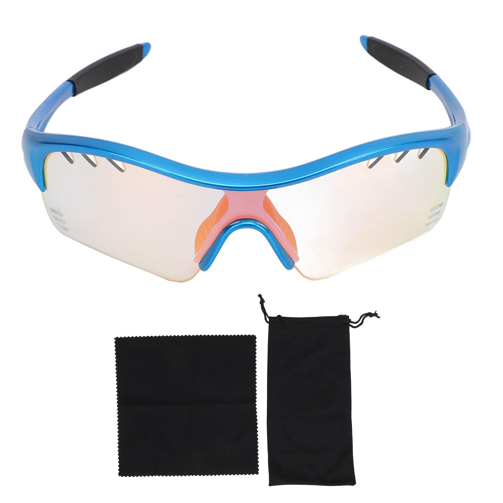 

Детские спортивные очки, легкая адаптивная оправа, фотохромные очки для мальчиков и девочек, для бега, горного туризма Blue Frame+Color Changing Red