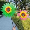 Children's Double-Layer Rotating Sunflower Pinwheel Outdoor Decoration