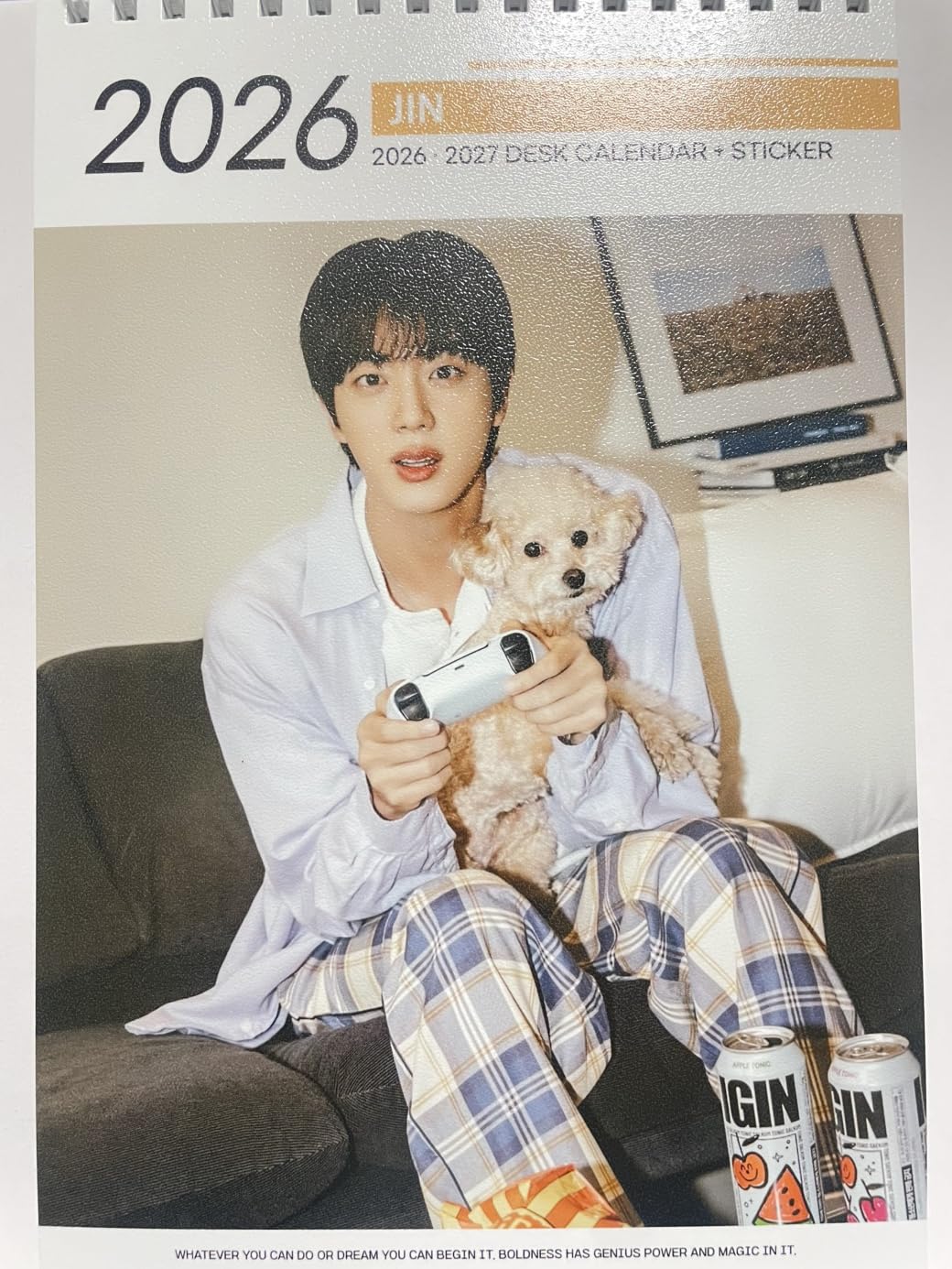 

JIN Товары Настольный календарь BTS Bangtan 2026-2027 2-летний (JIN)