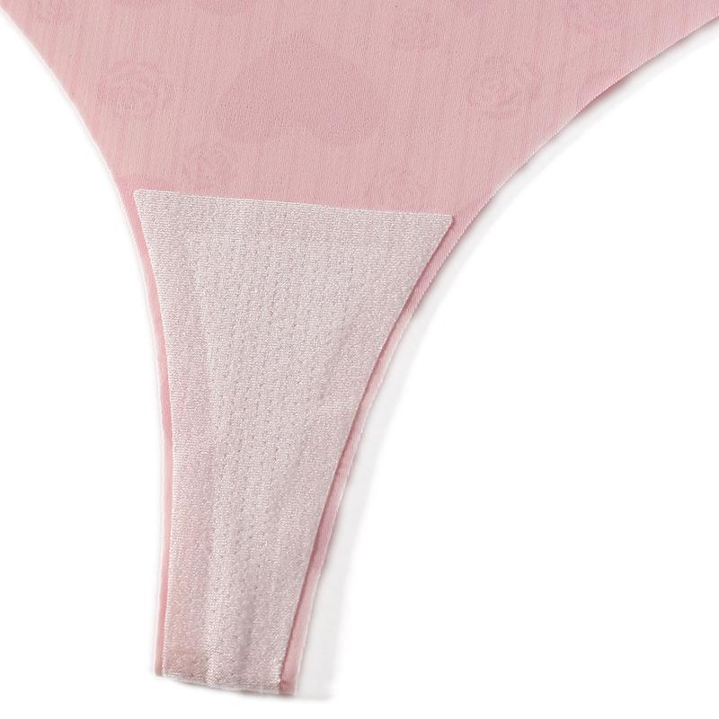 TERMEZY Damen Sexy Nahtloser Tanga Niedrige Taille Herzmuster Höschen Yoga Atmungsaktive Körpernahe Slips