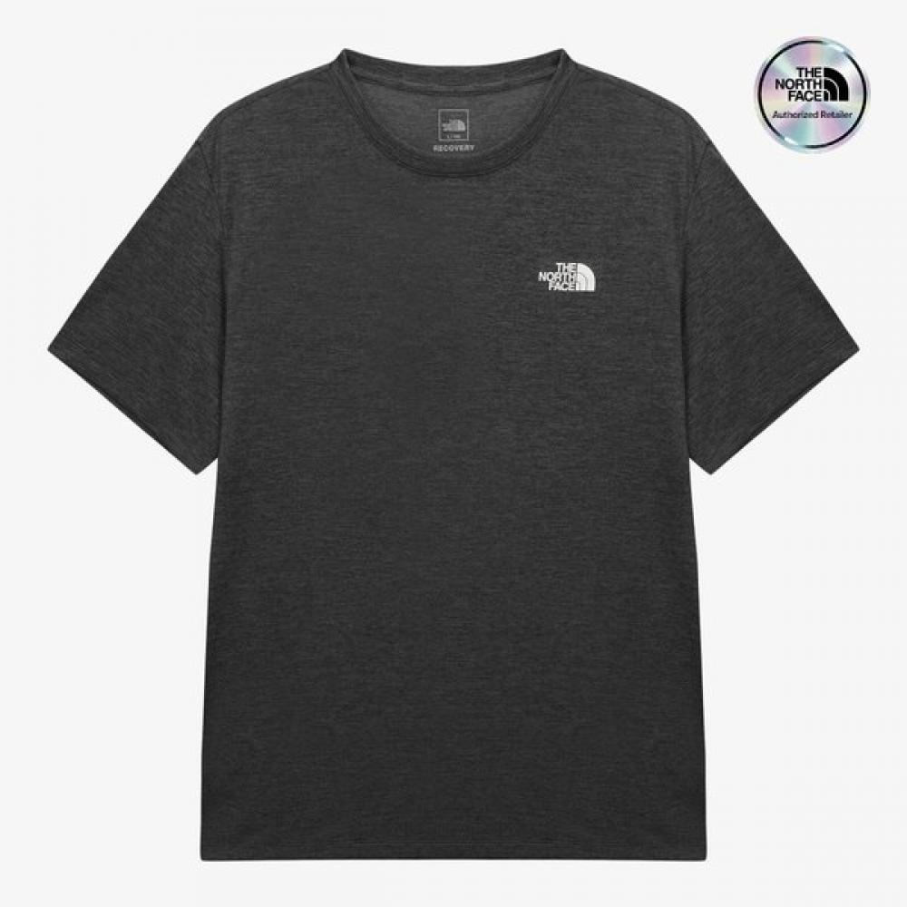 The North Face Men S Recovery Ex Short Sleeve Tee Charcoal Grey CHARCOAL GREY/090