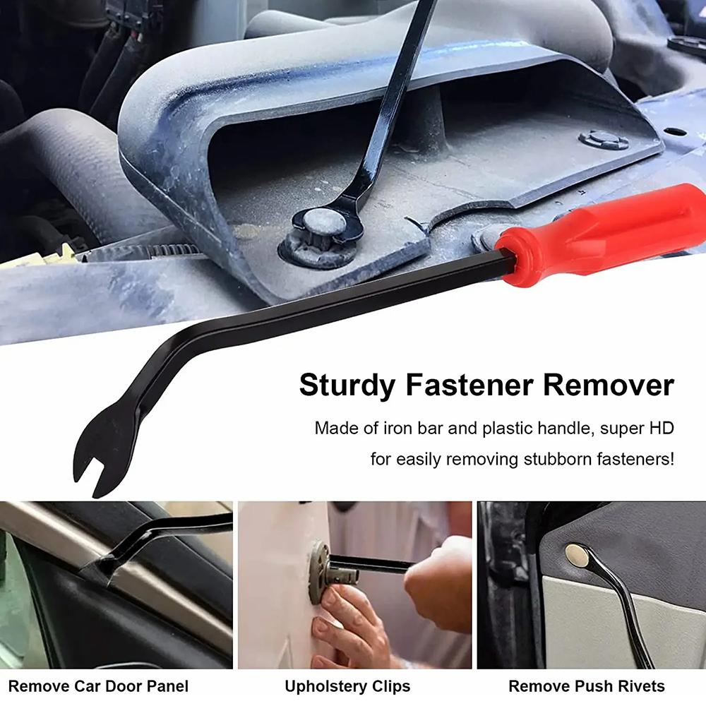 190Pcs Automotive Fasteners Kit 6 Sizes Rivet Clips With 6 Inch Pry Tool Bumper Fender Retainer