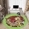 1pc Zombie Wolf Office Round Area Rug, Indoor Mat Suitable For Office, Under Office Chairs Bedroom Living Room Home Decor, Room Deco