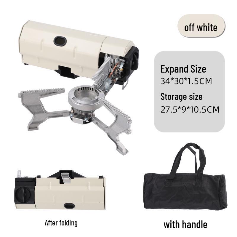 Ultralight Portable Outdoor Gas Stove: Windproof, High-Power Foldable Camping and BBQ Cookware