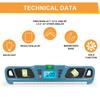 Digital Level Inclinometer Horizontal Scale Ruler Angle Finder Bubble Level Electric Level Protractor Measurement 285x59x19mm
