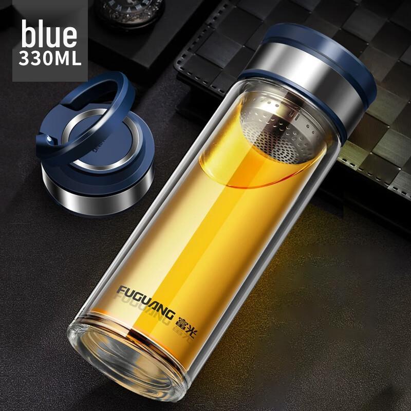 FUGUANG Double-Layer Glass Tea Infuser Bottle 330ml
