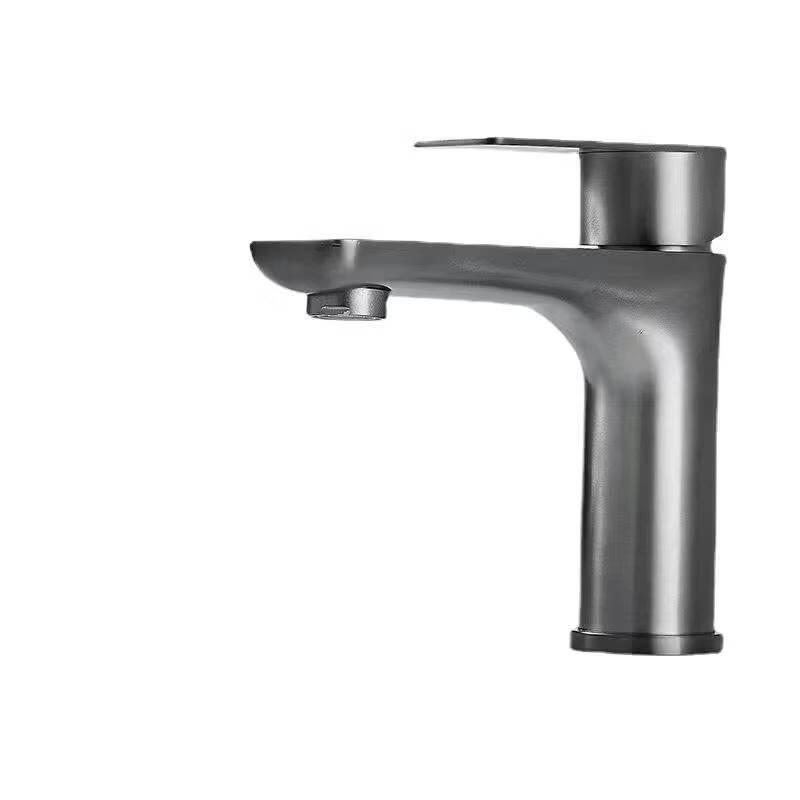 TLXT Gunmetal Grey Stainless Steel Basin Faucet