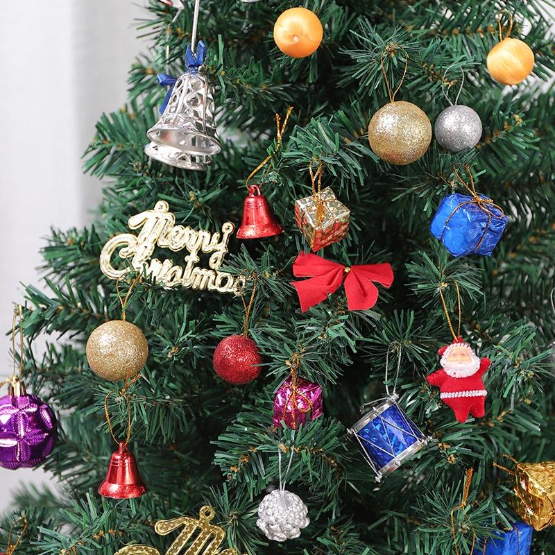 1bag Christmas Decoration Santa Claus Christmas Balls Pine Cones Bows Set Xmas Tree Hanging Ornaments Home Party 2025 Navidad