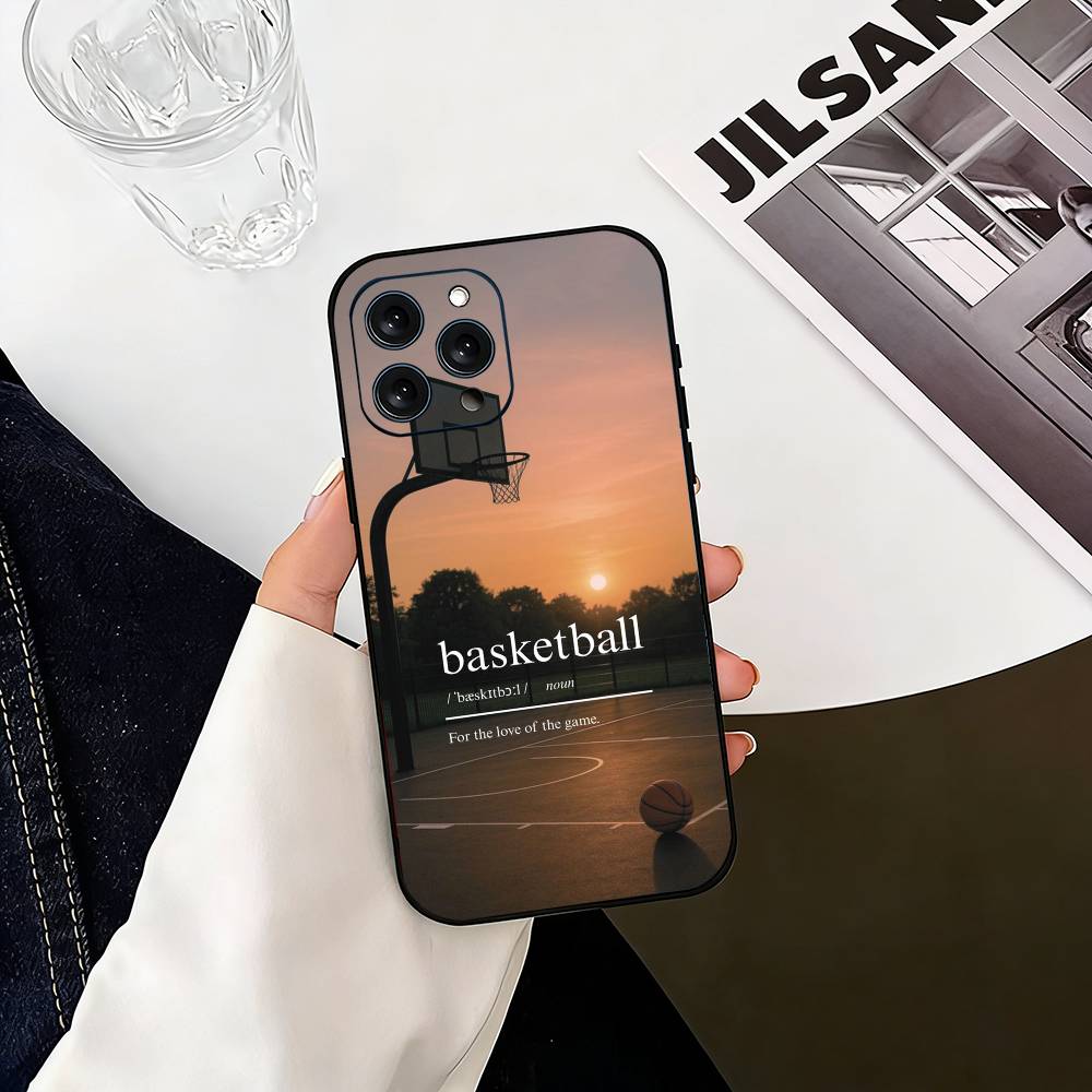 B-basketball D-dunk Phone Case For iPhone 17,16,15,14,13,12,11 Plus,Pro Max,XS,Soft Silicone Black Cover