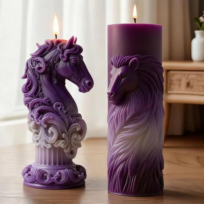 Horse Head Relief Mold Silicone Horse Totem Candle Mould Silicone Candle Mold Dyi Aromatherapy Mold For Craft Workshops Candle