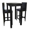 Day and Night - Day and Night Bar Table with 2 Black Bar Chairs