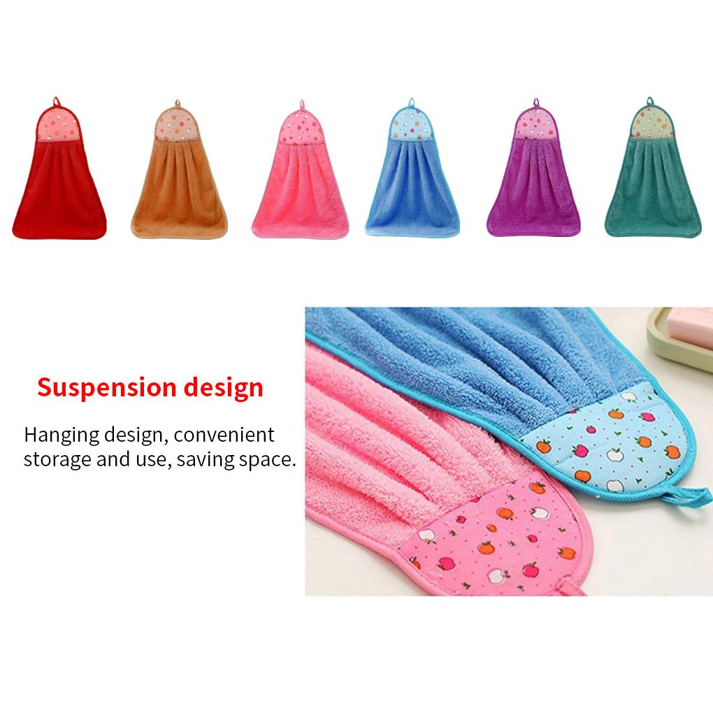 Coral Velvet Bathroom Supplies Soft Hand Towel Absorbent Cloth Dishcloths