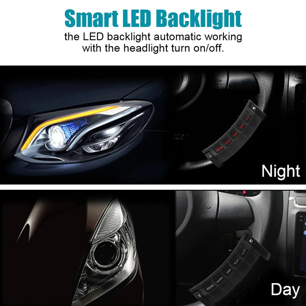 Compact Car Steering Wheel Accessory Remote Control Car Steering Wheel Command Unit Car Spare for Multimedia Devices
