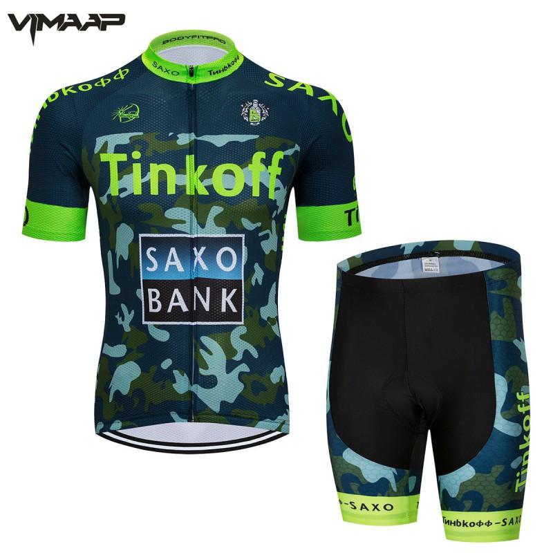 Mens Cycling Jersey Set Short Sleeve Breathable Mesh Bike Apparel Road
