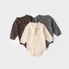 Koala Bebe Merino Wool Blend Polo Knit Baby Romper