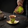 Light Luxury and Ancient Rock Mud Flower-mouth Cup, Chinese Creative Hand-painted Yellow Chrysanthemum Tasting, Personal Tea Cup
