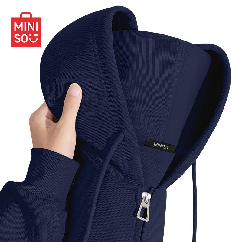 

MINISO Men s Heavyweight Loose Fit Zip-up Hoodie XL